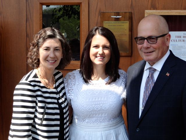 Illinois Appellate Justice Ann Jorgensen, new admittee Meaghan Jorgensen and ISBA Board member James McCluskey