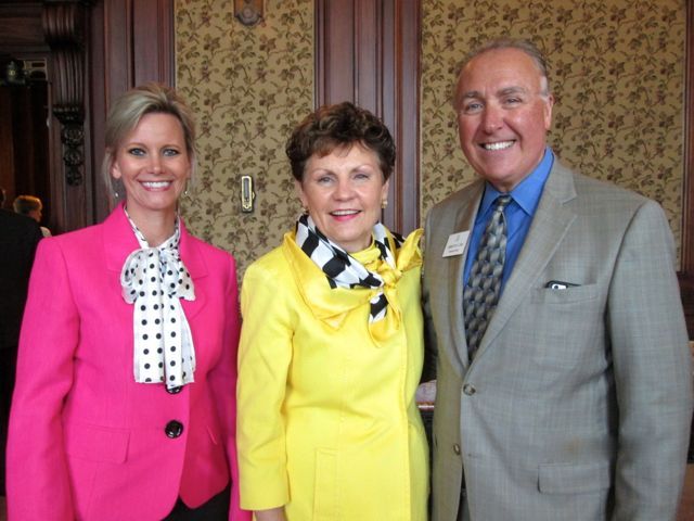 Judge April Troemper, Chief Justice Rita Garman and ISBA President-Elect Umberto S. Davi