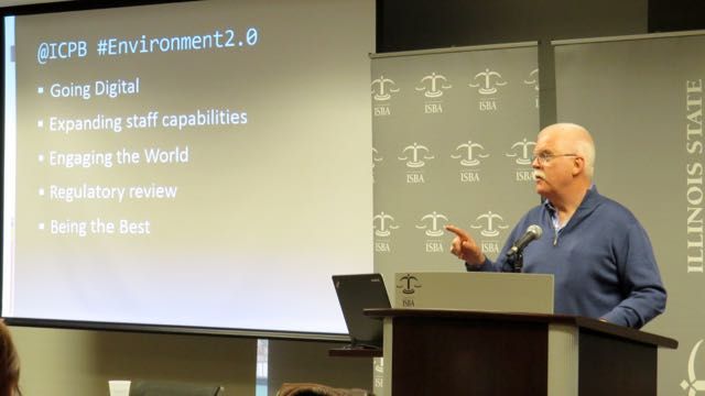 Mr. Gerald M. Keenan, Chairman of the Illinois Pollution Control Board, spoke on the initiatives of and challenges facing the Board in 2016 and beyond.