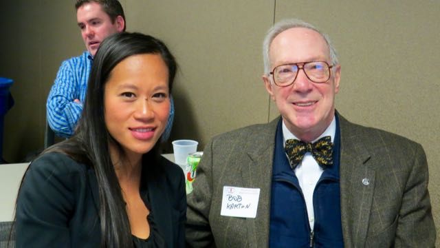 Mentee Votey Cheav and mentor Bob Karton
