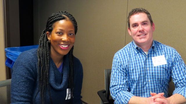 Mentee Amber Harvey and mentor Fred Nickl
