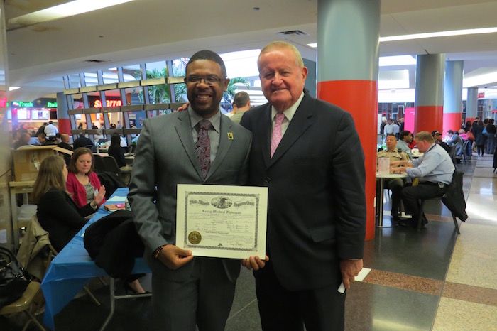 Lesly Flanagan and Hon. Russell Hartigan