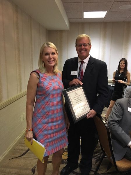 Maggie Bennett and ISBA Director of Legislative Affairs Jim Covington
