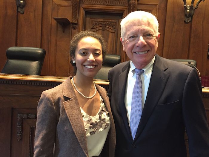 Allison Fritz Richard with Third Vice President David Sosin
