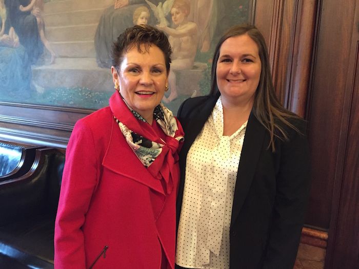 Rebecca Wagner with Hon. Rita Garman