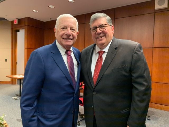 ISBA President David B. Sosin and ISBA Past President Hon. Richard D. Felice