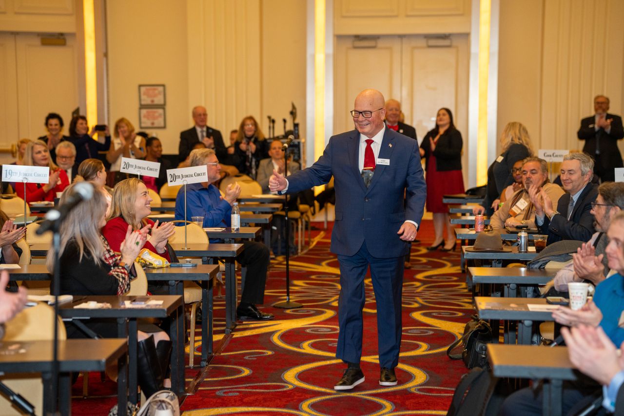 Former President Judge Jim F. McCluskey, 2018-19, of Naperville