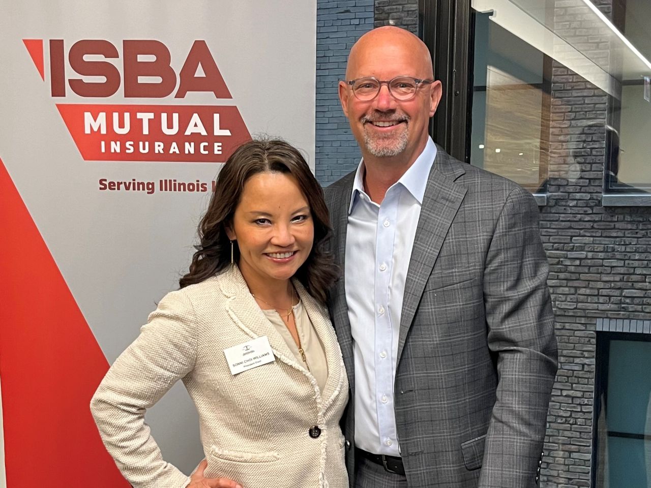 President Shawn Kasserman and President-Elect Sonni Choi Williams