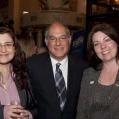 ISBA President Mark Hassakis with YLD Council Member Anna P. Krolikowska (left) and a guest. - Photo by Artur Zadrozny