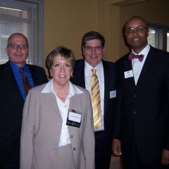 James McCluskey, Chris Ory, Richard Felice, IBF President Vince Cornelius