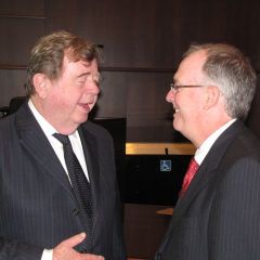 Justice Miller and ISBA 3rd VP John Thies