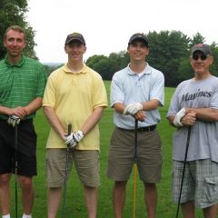 Charlie O'Malley of the Law Office of James Hursh, Belvidere; Judge Brendan Maher, Joel Huotari of Williams McCarthy and Steve Balogh of Williams McCarthy