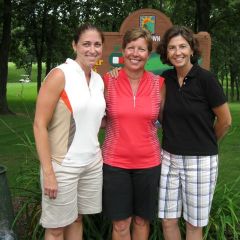 Michele Rock, 17th Circuit Specialty Courts Administrator joins Chief Judge Janet Holmgren and 2nd District Appellate Justice Ann Jorgensen for the Clambake