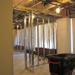 The new station where members can do some quick work.