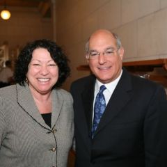 U.S. Supreme Court Justice Sonia Sotomayor with ISBA President Mark D. Hassakis