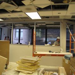 The framing is nearly complete for the new CLE studio.