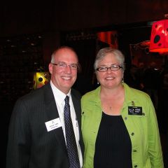 ISBA President-elect John Thies and IJA President Carol Pope