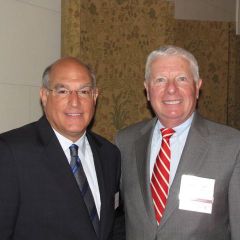 ISBA President Mark D. Hassakid and Laureate inductee David Sosin