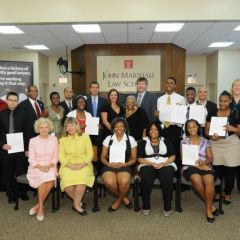 Award winners with ISBA Law and Leadership program leaders