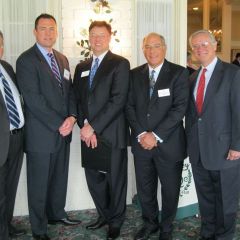 Mentoring and disciplinary issues were on the agenda for the Quincy Regional CLE. Speakers included Peter L. Rotskoff, Chief of Litigation, ARDC in Springfield; Quincy lawyer James A. Hansen, Chair of ISBA's Mentoring Committee; John G. Locallo; Mark D. Hassakis; and Jerome E. Larkin, ARDC Administrator, Chicago.