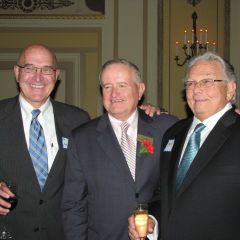 Johnson & Bell Secretary/Shareholder Joseph Marconi, ISBA Board member Judge Russell Hartigan and ISBA Past President Jack Carey