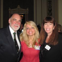 Warren Lupel, Michele Jochner and WBAI President Deane Brown
