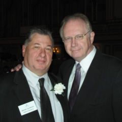 ISBA Board member Mauro Glorioso and Illinois Supreme Court Chief Justice Thomas Kilbride