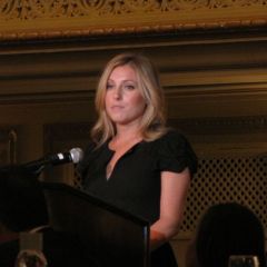 John Marshall 2L Marisa Schostok introduces her mother, Appellate Court Justice and Helen M. Cerise Award recipient Mary Seminara Schostok