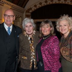 Chief Judge Holderman, Illinois Supreme Court Justice Mary Ann G. McMorrow (Ret.), ISBA 3rd Vice President Paula H. Holderman, Illinois Supreme Court Justice Anne M. Burke