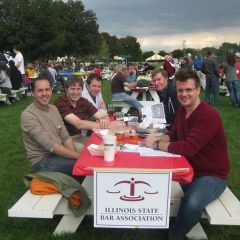 Young lawyers enjoy the races