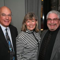 ISBA President Mark D. Hasskis, ISBA 3rd Vice President Paula H. Holderman and Martin Glink