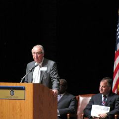 ISBA 3rd Vice President Umberto S. Davi congratulates the new admittees