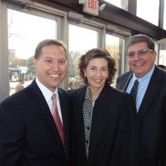ISBA Secretary John Nisivaco, Appellate Justice Ann Jorgensen and ISBA 2nd Vice President Richard D. Felice
