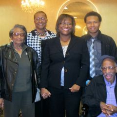 Grandmother May Jones, mother Phyllis Howery, new admittee Monique Howery, son Drew Howard and father Steven Howery.
