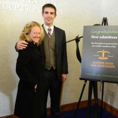 New admittee Forrest J. Heyman of Savoy with a guest