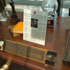 Some of Judge Leighton's items contained in the exhibit.