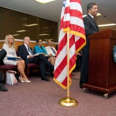 Hon. Timothy C. Evans, Chief Judge, Circuit Court of Cook County, delivered remarks during the event.