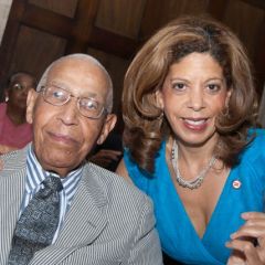 Judge Leighton and Andrea L. Zopp, CEO of the Chicago Urban League and a former law clerk to Judge Leighton.