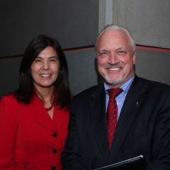 Cook County State's Attorney Anita Alvarez and Chicago Alumni Chapter Board member Royal F. Berg.