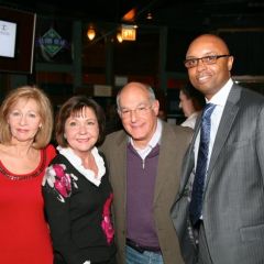 Jan Davi, Marnell Felice, ISBA Past President Mark Hassakis and ISBA Board member Vince Cornelius