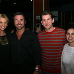 Law student Nicole Cecchini, her fiance Josh Thompson, YLD Council member George Schoenbeck and his wife Carolina