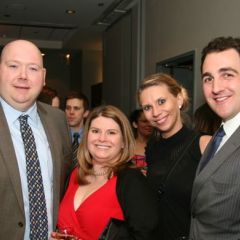 Past YLD Council member Nathan Lollis, YLD Council member Deborah Lollis, Iryna Martyniv and incoming YLD Secretary Chris Niro