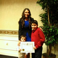 New admittee Jazmin Newton-Butt with her sons