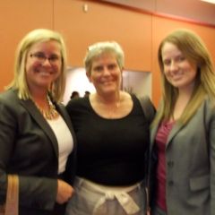 New admittees Margaret Gentzen (left) and Angie Danis (right) with Margaret's mother Jane Devereux.