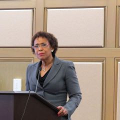 Cook County Circuit Judge Diane M. Shelley delivers the keynote speech.