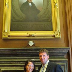 Admittee Chris Stemler and wife Priya