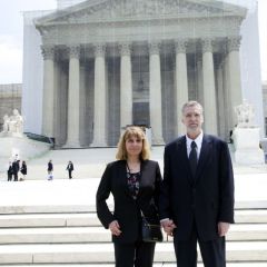 Admittee Dianne Onichimowski and her husband Michael J. O'Rourke