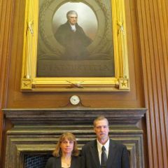 Admittee Dianne Onichimowski and her husband Michael J. O'Rourke