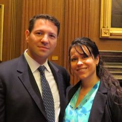 Admittee Michael Baker and wife Julie