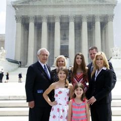 Admittee Samantha Kavathas and family